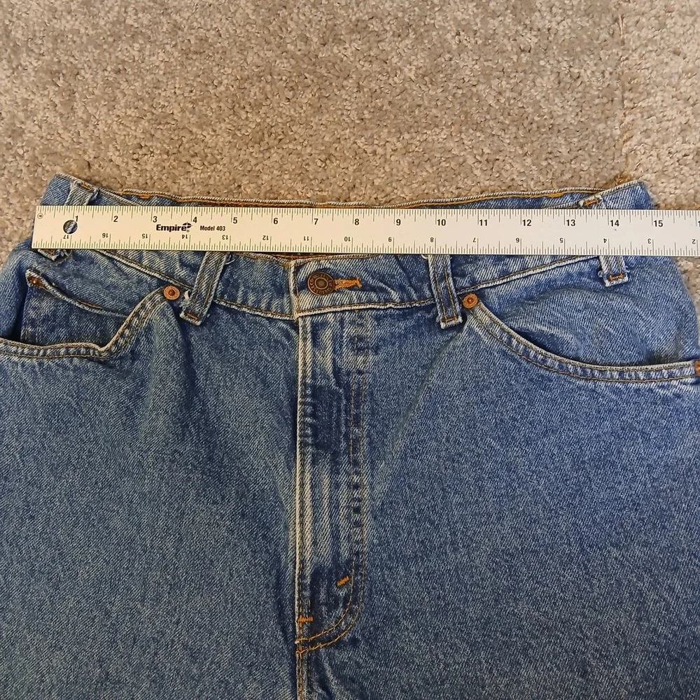 Vintage Levis 550 Orange Tab Mens 33x32 Made in USA Relaxed Tapered Jeans Blue